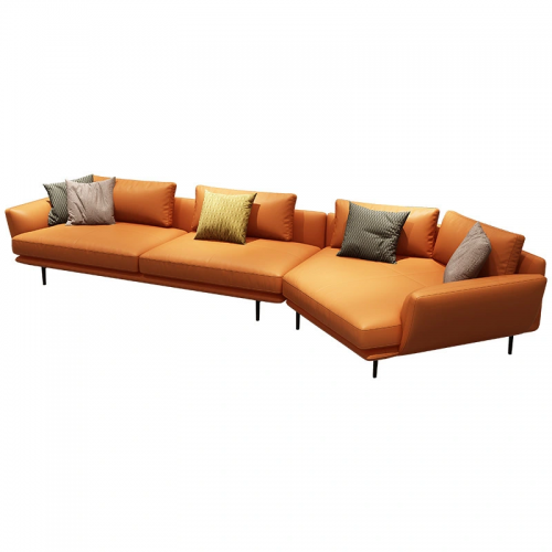 Ghế sofa góc L da microfiber