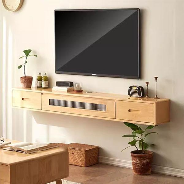 Kệ Tivi Treo Tường Bằng Gỗ – Giải Pháp Tối Ưu Không Gian Hiện Đại
