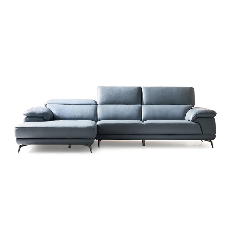Ghế sofa bọc da cao cấp xanh dương
