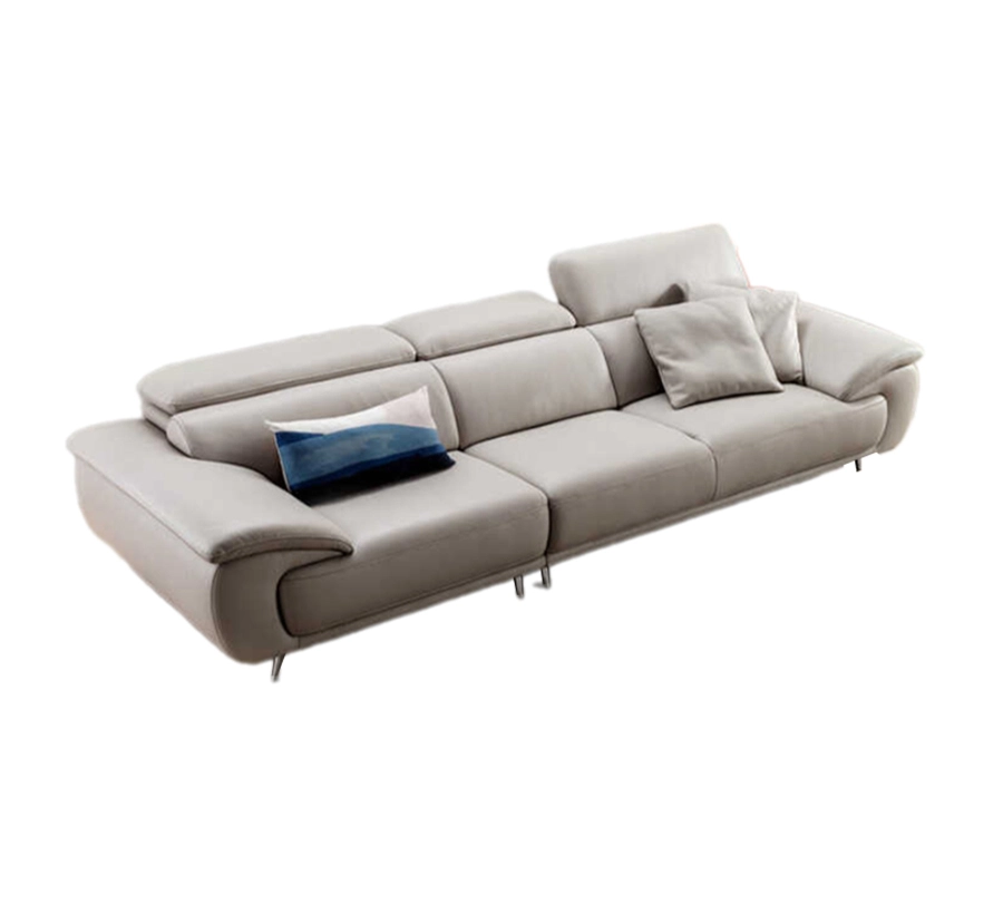 Ghê sofa bọc da cao cấp màu kem