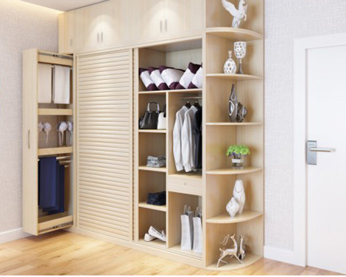 Tủ quần áo gỗ tiết kiệm không gian
